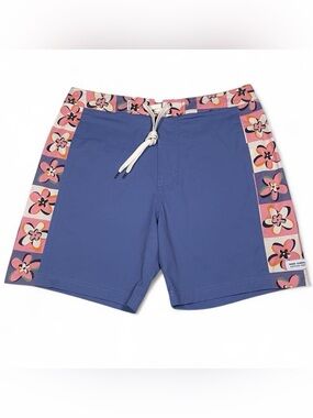 Banks Journal Blue Floral Board Shorts Men’s Size W32 L6 Trunks Beach Swimwear